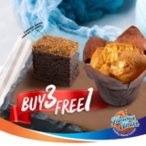 Famous Amos Brownies and Muffins Buy 3 Free 1 Promo