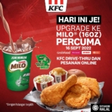KFC Drive-Thru and Online Free Milo Drink Upgrade