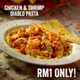 TGI Fridays Mondays are for RM1 pasta deal!