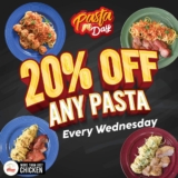 Get 20% Off Pasta at Ayamas on Wednesdays!