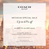 Coach Weekend Special Sale at Mitsui Outlet Park KLIA Sepang