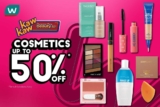 Watson’s Beauty Kaw Kaw Comestic Products 50% Off Sale