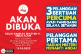 Ayamas Shah Alam Outlet Opening Promotions