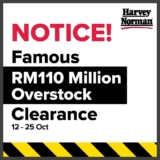 Harvey Norman The Famous RM110 Million Overstock Clearance 2022