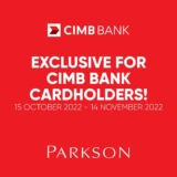 Parkson x CIMB Exclusive Offer October – November 2022
