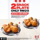 KFC 2 Snack Plate For only RM20 on 20 Oct 2022