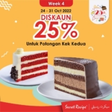 Secret Recipe 25% OFF for 2nd SLICE CAKE October Promotion