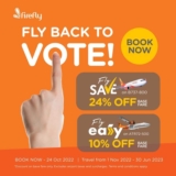 Firefly Airlines Tickets up to 24% Off for days to 15th Malaysian General Election