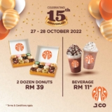 J.CO’s 15th anniversary Promotion Oct 2022