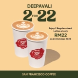 San Francisco Coffee Deepavali Treat: 2 for RM22