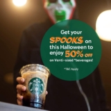 Starbucks 50% off on a Venti-sized Autumn Beverage Promotion