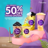 Chatime Petron Tenggiri Outlet Opening 50% Off Promotion