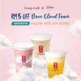 Gong Cha x Dove Cloud Foam body wash Extra RM5 Off