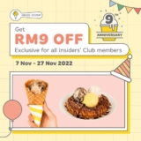 Inside Scoop 9th Anniversary Extra RM9 Off Promotion