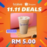 Tealive x Shopee 11.11 Sale Drink For as Low as RM5