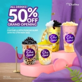 Chatime UiTM Puncak Alam Outlet Opening 50% Off for All Drinsk Promotion