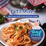 Pop Meals GE15 Buy 1 Free 1 Spaghetti Bolognese Promotion on 19 Nov 2022