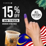 Daboba GE15 Extra 15% off Total Bill Promotion 2022