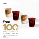 HWC Coffee The Gardens Mall Outlet Free Americano and Latte Giveaway