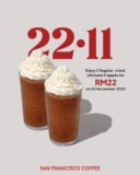 Ultimate Frappes at San Francisco Coffee for RM22 on 22 November 2022