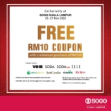 SOGO Free RM10 Coupons Nov 2022