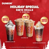 Dunkin’ 12.12 Sale Holiday Deals only RM12