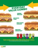 Subway Everyday Value Combo Deal 2023