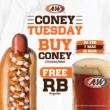 A&W Malaysia Treats Customers to Free RB with Coney Chicken or Beef