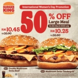 Burger King Celebrates International Women’s Day 2023 with a 50% Discount