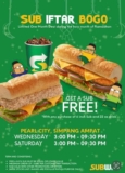 Subway Buy One Get One Free Sub Iftar Deal for Limited Time