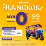 MYAirline MYR0 SEATS from KL to Thailand