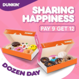 Dunkin’ Dozen Day Pay 9 Get 12 Promo on June 2023
