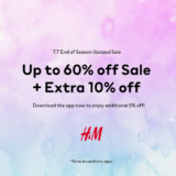 H&M 7.7 End of Season Upsized Sale 2023