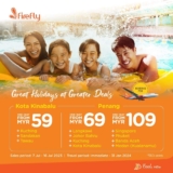 Firefly Airlines Lowest one-way fares starting at RM59 on July 2023