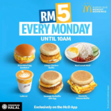 McDonald’s Breakfast Menu For Only RM5 on Every Monday Promotion