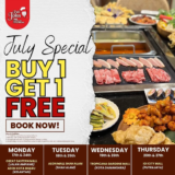 Pak John BBQ, Dim Sum & Steamboat Buy 1 Free 1 Promotion on July 2023