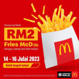 McDonald’s Fries For Only RM2 with Any Value Meals Purchase