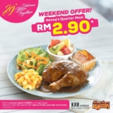 Kenny’s Quarter Meal for only RM2.90 Weekend Treats