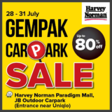 Huge Deals at Harvey Norman’s Gempak Carpark Sale in Johor Bahru – July 2023