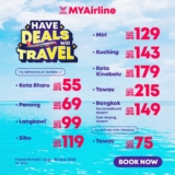 MYAirline Deals: Fly to Penang, Langkawi, Kuching, and more from MYR 55!