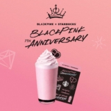 Starbucks x BLACKPINK Strawberry Choco Cream Frappuccino and limited-edition sticker set Promotion