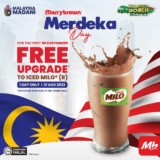 Marrybrown FREE UPGRADE of Iced Milo  on 31st of August 2023