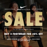 Score Big Savings at the Nike Factory Store Special Sale in Johor Premium Outlets on September 2023
