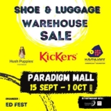 Shoe & Luggage Warehouse Sale September 2023 @ Paradigm Mall