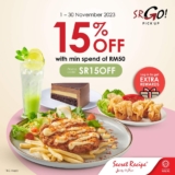 Secret Recipe SRGO! Pick Up 15% Off Promo Code on November 2023