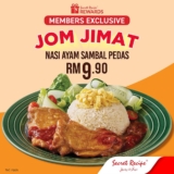 Secret Recipe Nasi Ayam Sambal Pedas For Only RM9.90 on November 2023