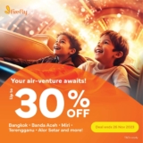 Firefly Airlines Tickets Extra 30% Off Booking Promotion on November 2023
