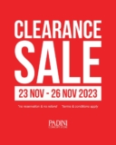 Unlock Immeasurable Discounts at Padini Concept Store’s 4-Day Clearance Sales Nationwide on November 2023