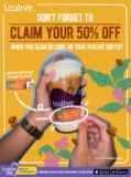 Tealive Coffee 50% Off Promo on November 2023