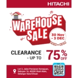Hitachi Year-end Clearance Sale 2023 Discounts of up to 75%
